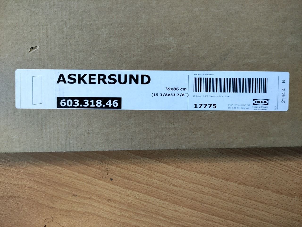 Krycí panel, efekt světlého jasanu Ikea - Askersund 39x86 cm