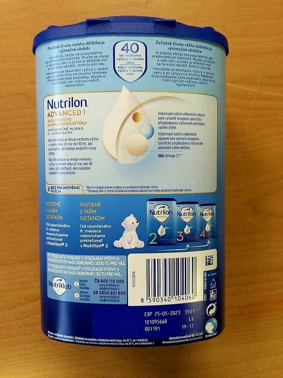 Dětská výživa Nutrilon Advanced, 0-6 měsíců