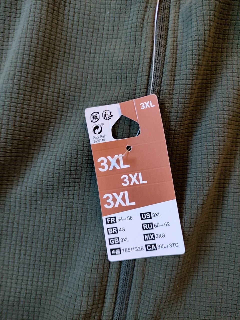 Pánská mikina se stojáčkem na zip Decathlon vel. 3 XL