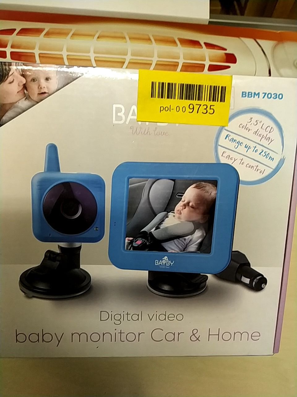 Digitální video chůvička do auta i do domácnosti Baby BBM 7030