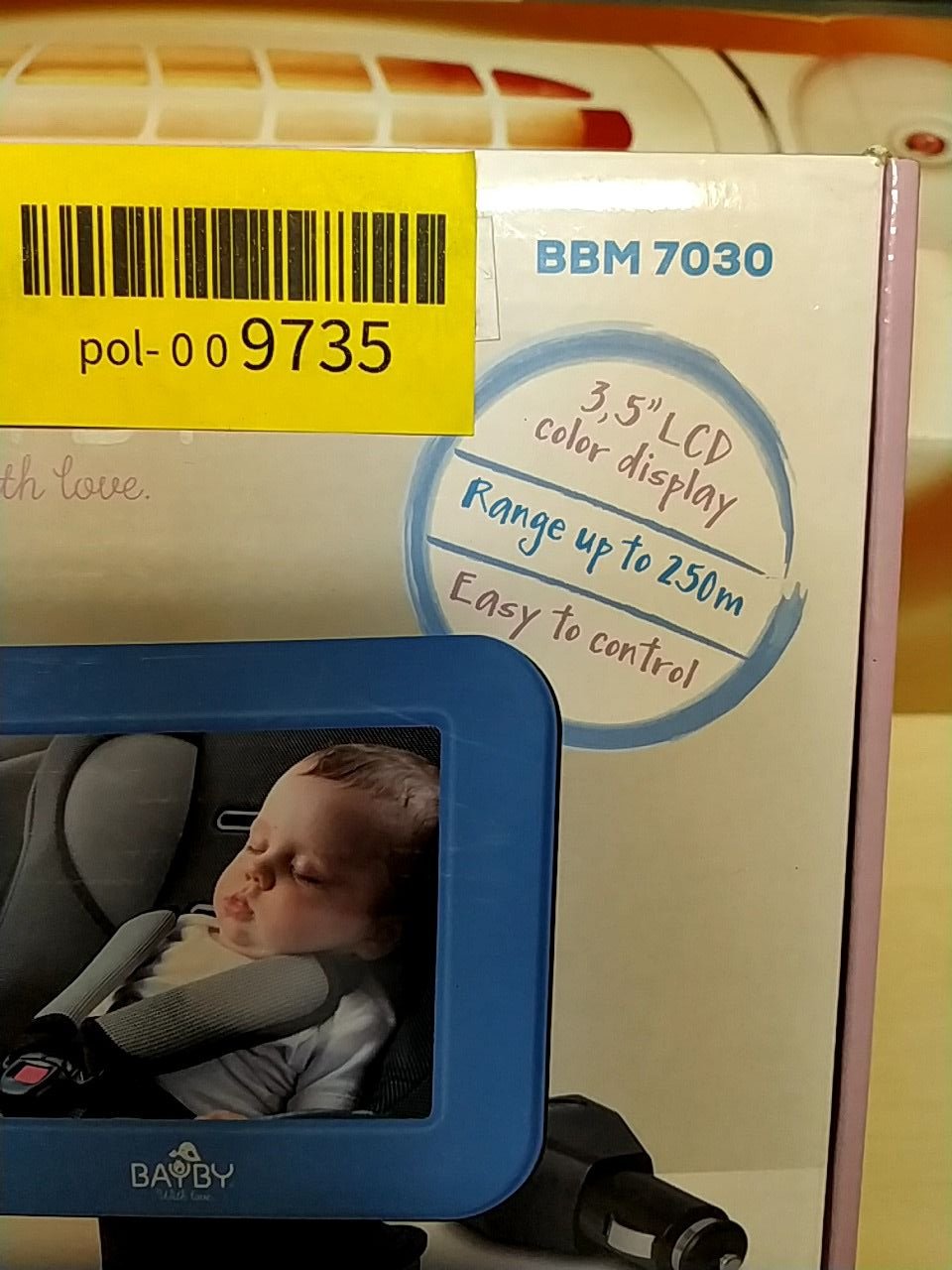 Digitální video chůvička do auta i do domácnosti Baby BBM 7030