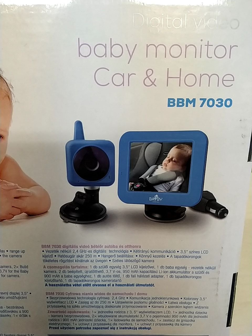 Digitální video chůvička do auta i do domácnosti Baby BBM 7030