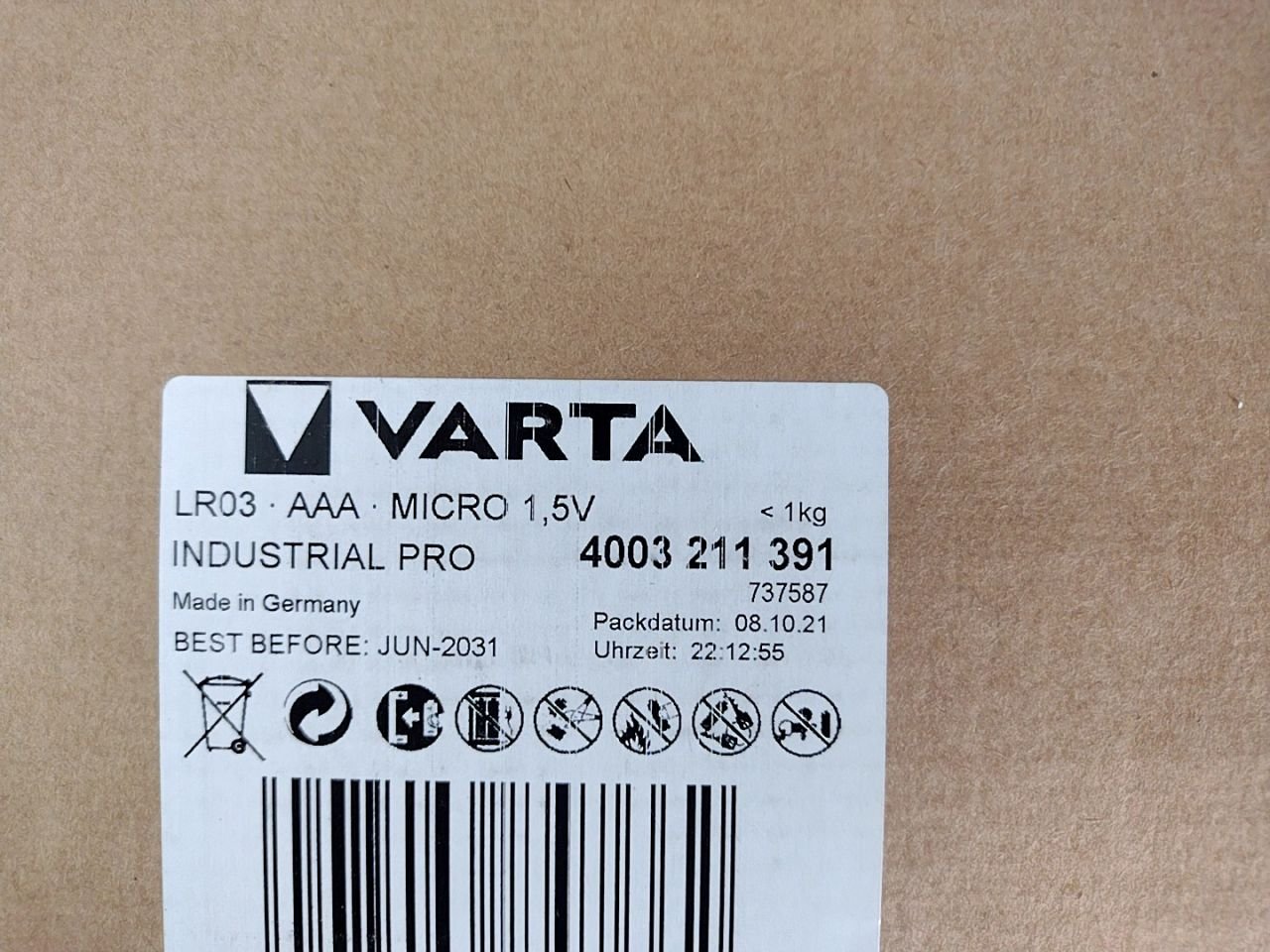 Sada baterií AAA Varta AAA Micro