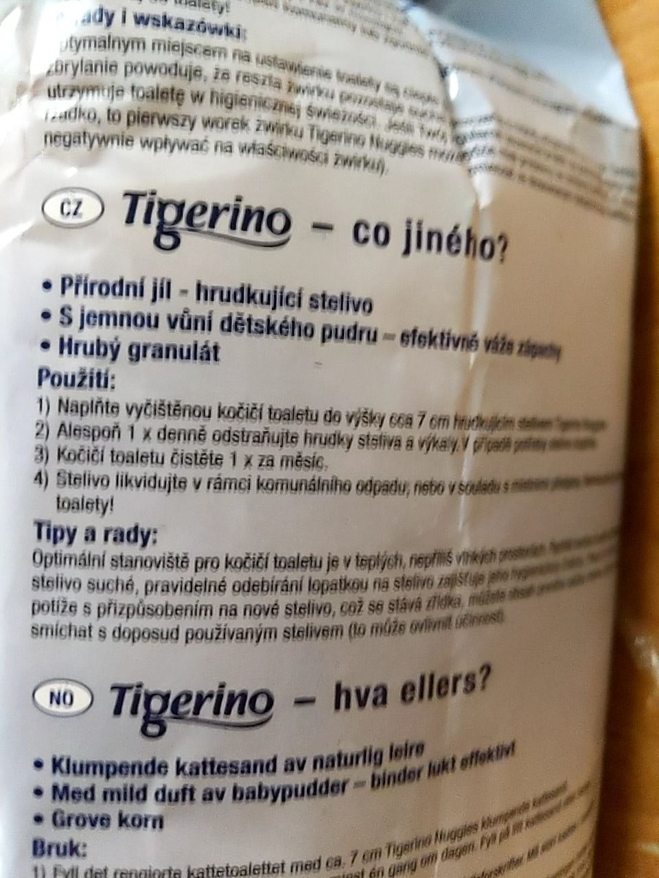Stelivo pro kočičí toalety Tigerino 14 l