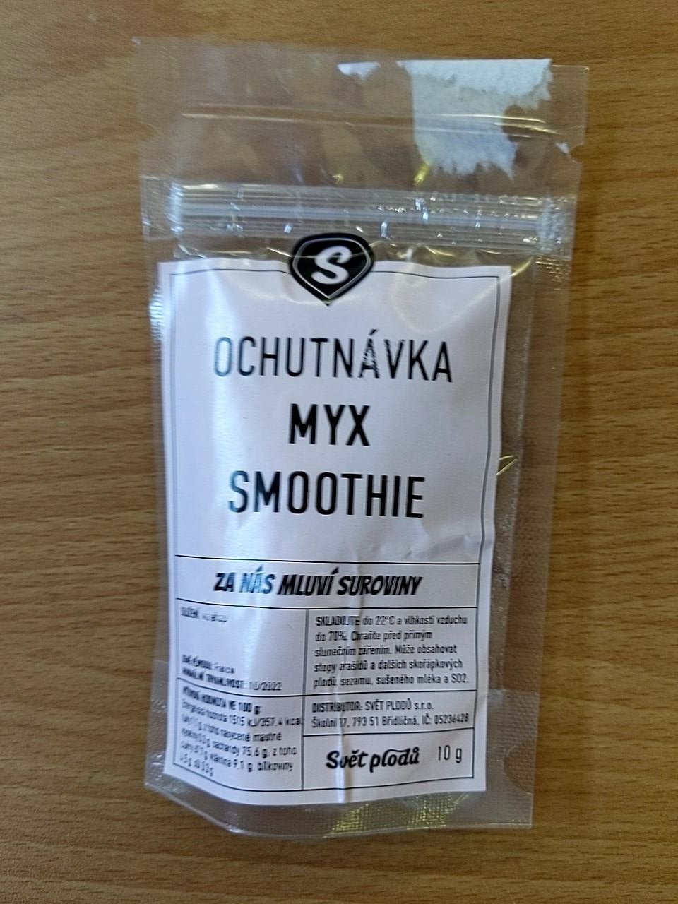 myx smoothie - křupavé jedlé Svět plodů ochutnávka 10g