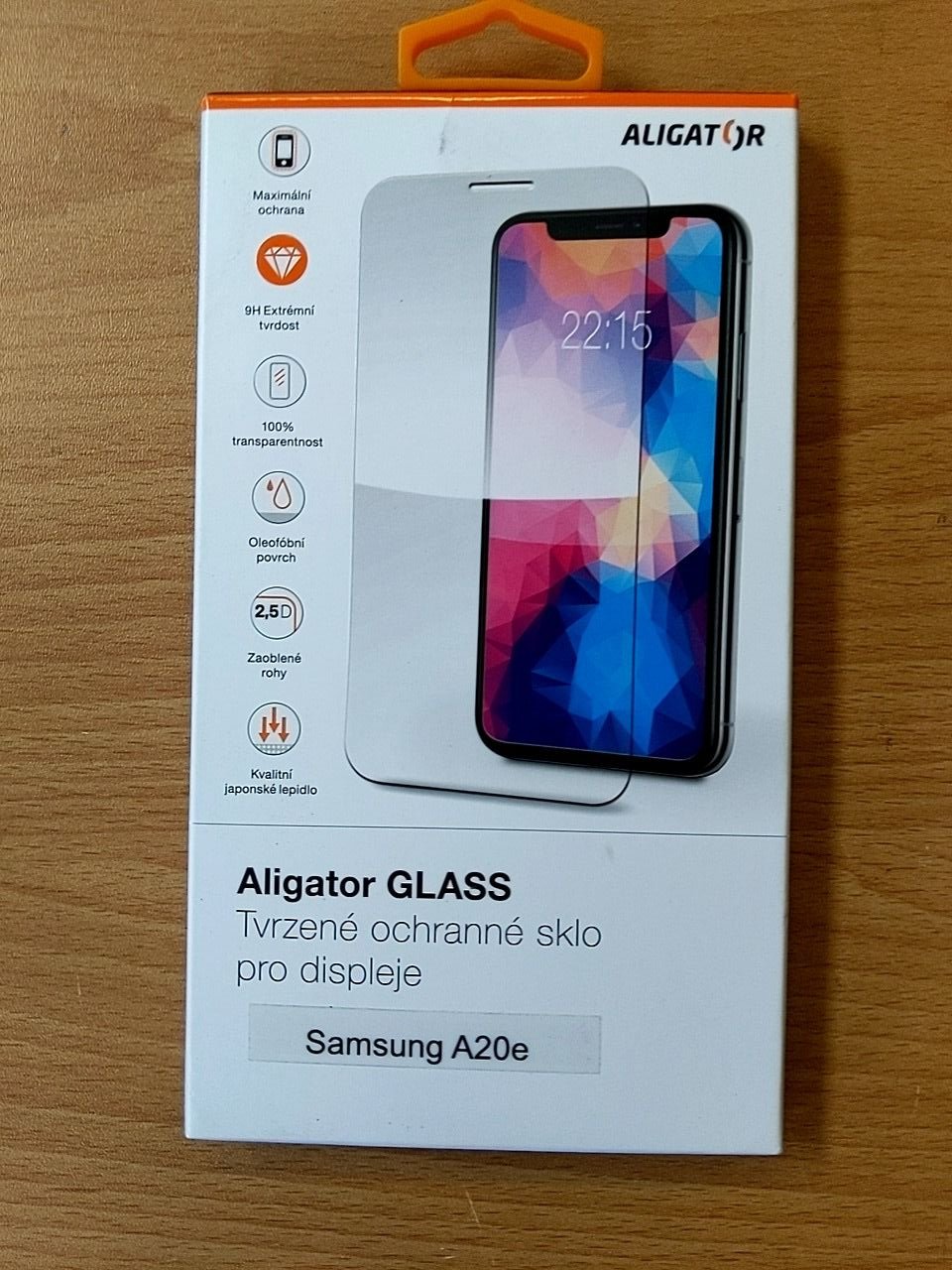 Tvrzené ochranné sklo na displej telefonu Aligator Glass Samsung A20e