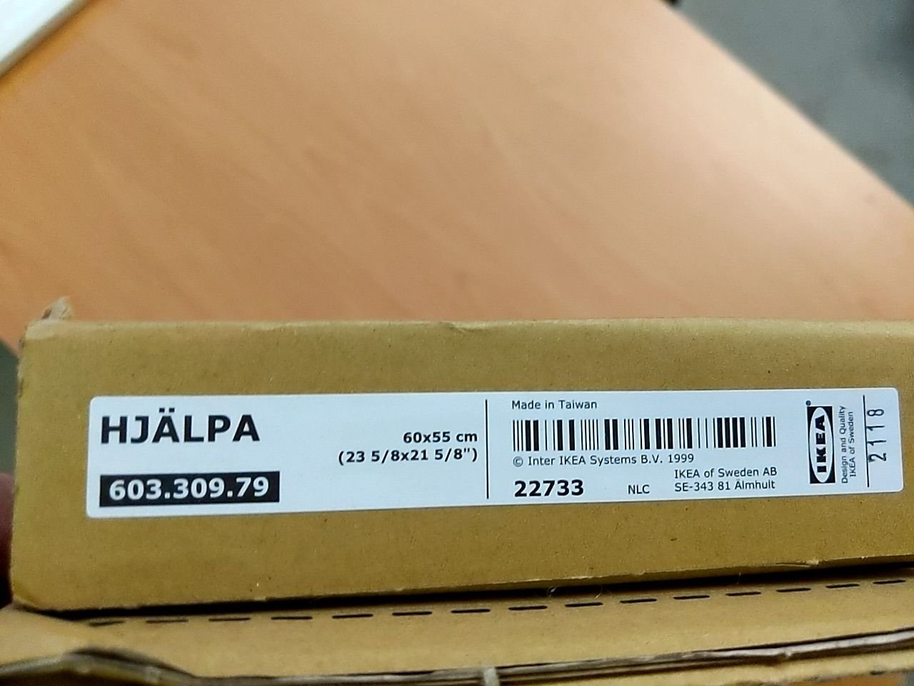 Zásuvka bez čela Ikea HJÄLPA