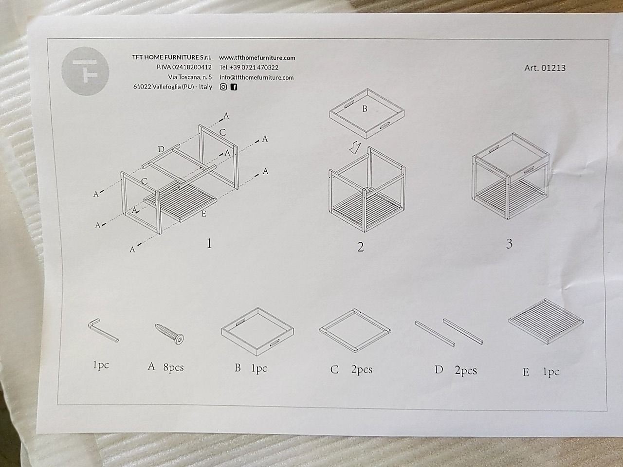 Konferenční stolek s bambusovým podnosem TFT 