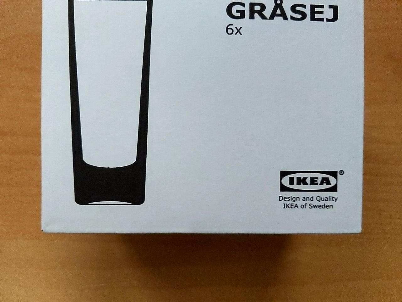 Sklenky na likér Ikea GRÅSEJ, 6 ks