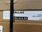 Policový díl bílé barvy Ikea KALLAX, 7x42 cm