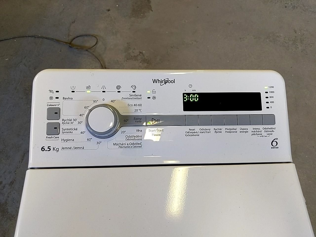 Pračka s vrchním plněním Whirlpool TDLR 65230SS CS/N