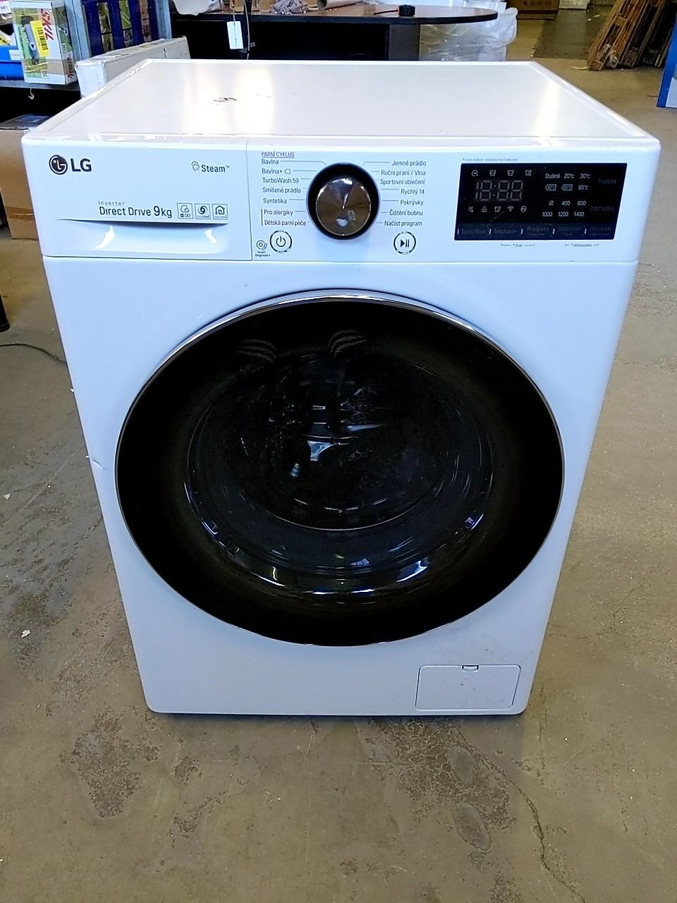 Pračka s předním plněním LG F4WN909S2