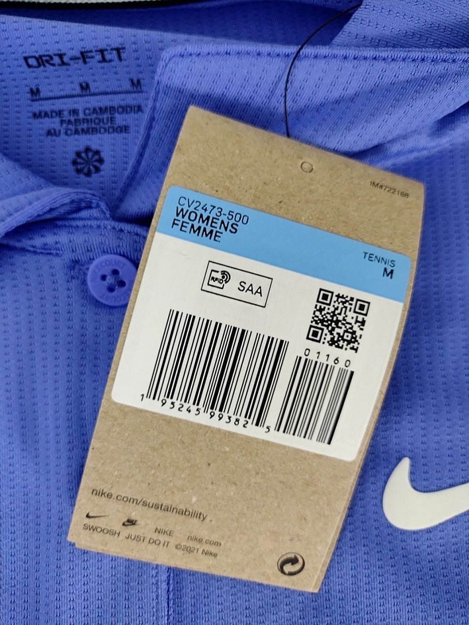 Dámské sportovní triko bez rukávů Nike Velikost M
