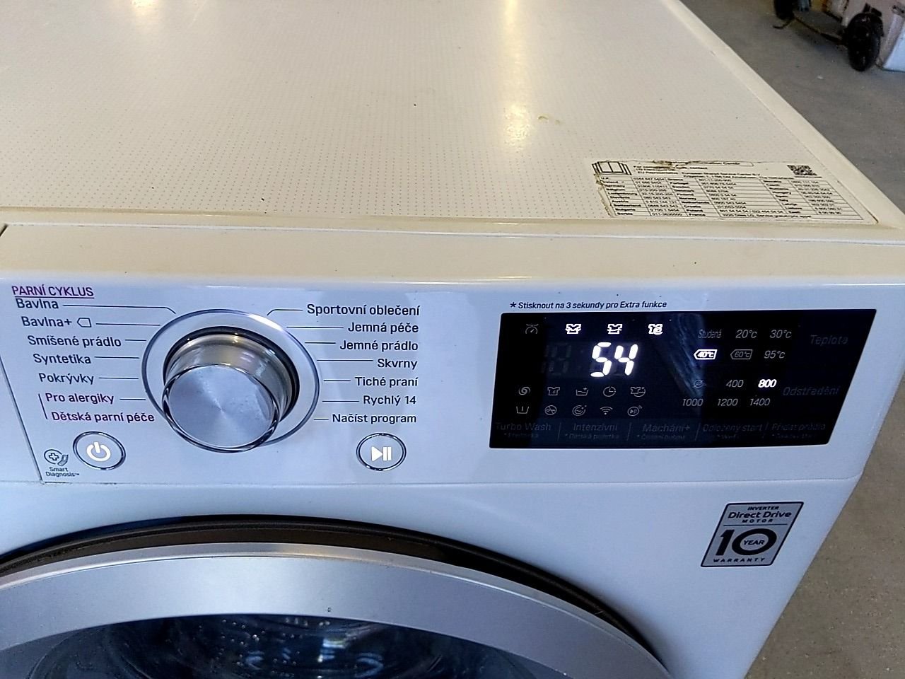 Pračka LG F4TURBO9S