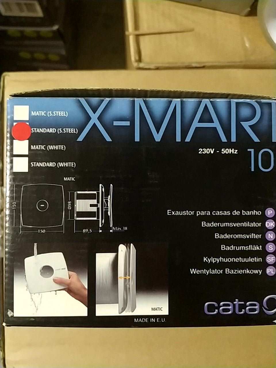 Koupelnový ventilátor X-Mart 10 Timer