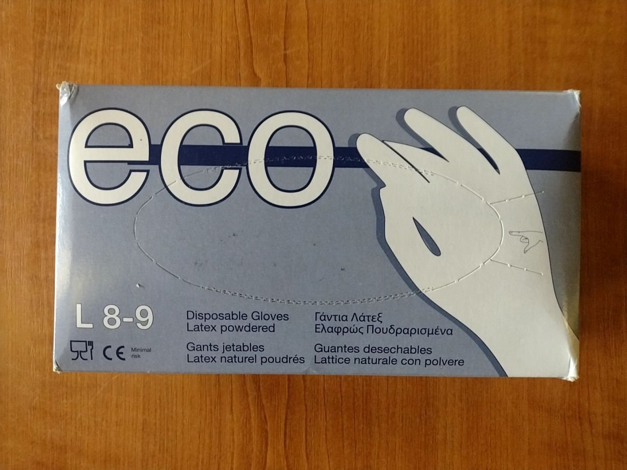 Jednorázové latexové rukavice Eco vel. L