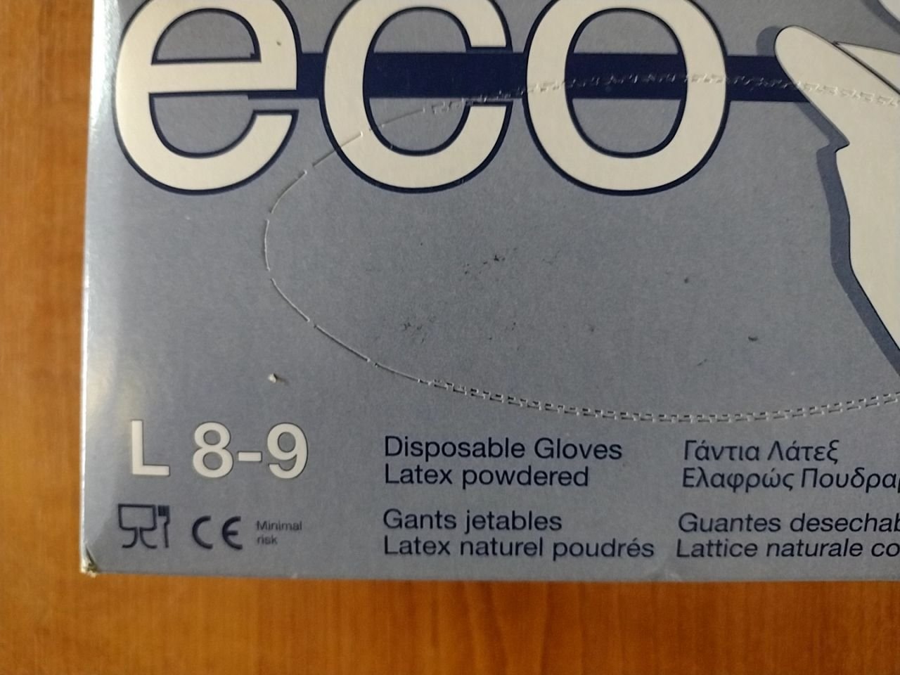 Jednorázové latexové rukavice Eco vel. L