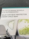 Pevná ochrana sedadla pod autosedačku ZOPA 