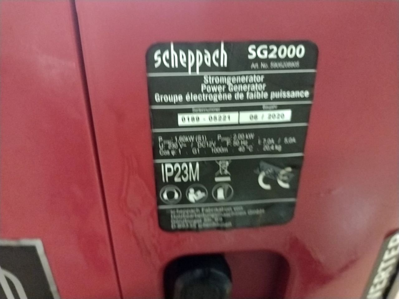 Elektrocentrála Scheppach SG2000