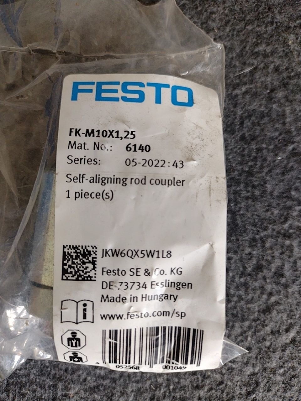 Tyčová spojka Festo FK-M10X1,25