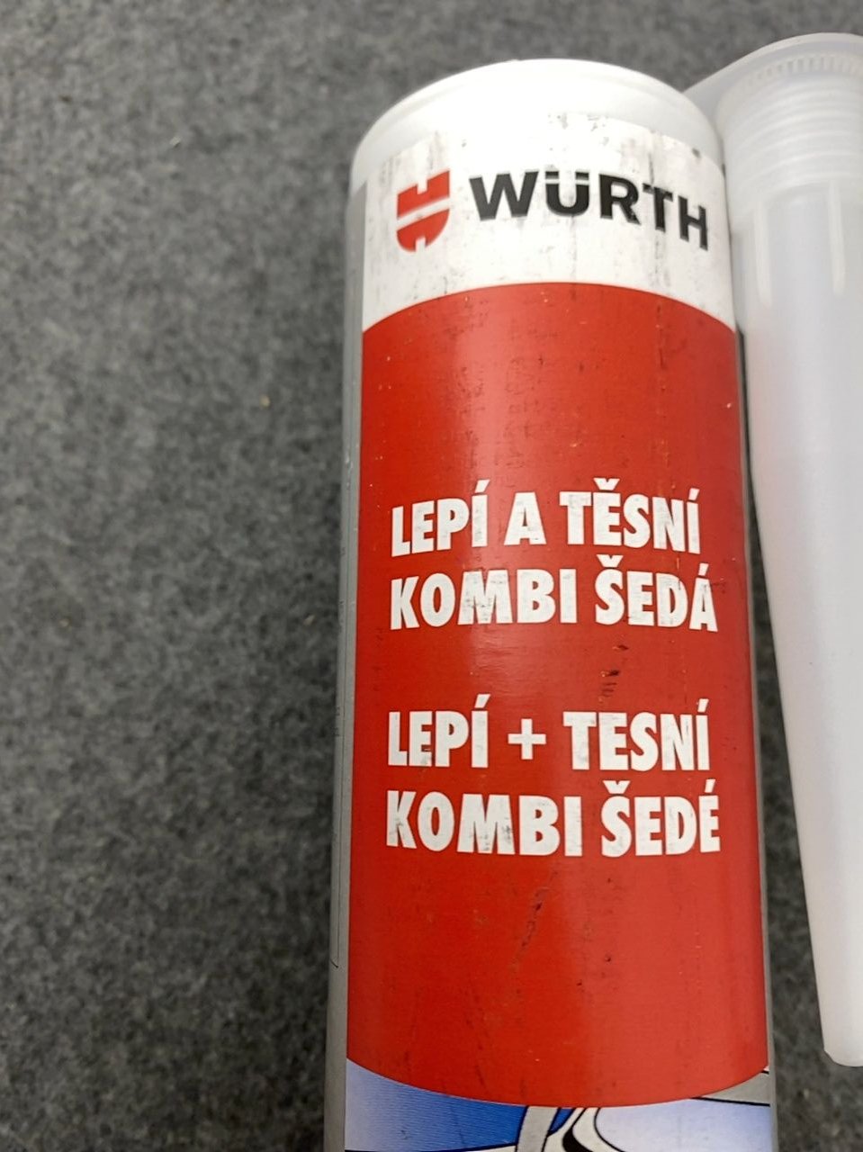 Těsnící hmota na bázi MS-polymeru Würth Lepí a těsní kombi šedá