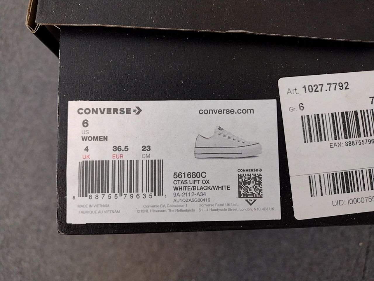 Converse 2024 velikost 23