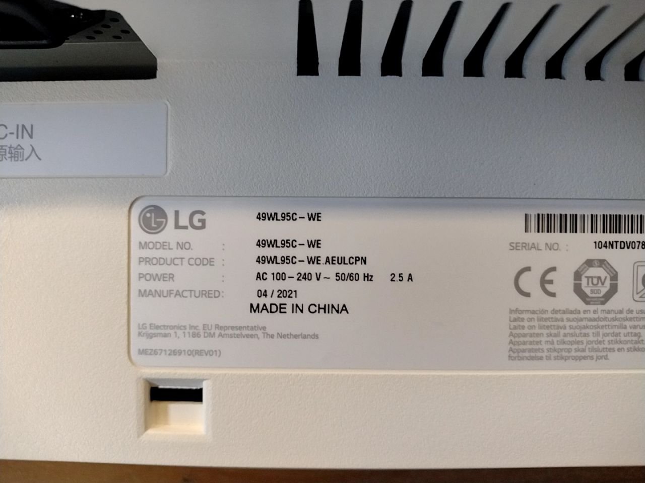 Monitor LG 49WL95C-WE