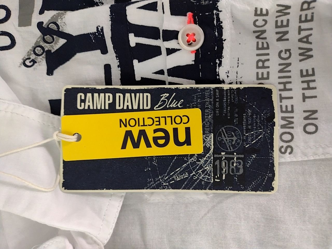 Pánská košile s krátkým rukávem Camp David vel. XL