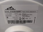 Pračka s předním plněním ETA 355190000