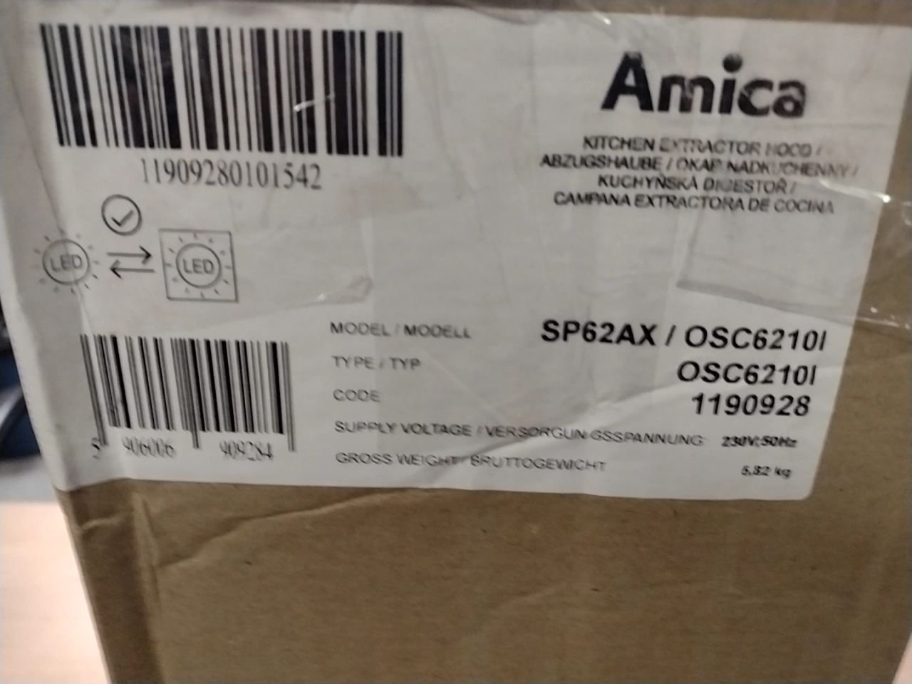 Digestoř podstavná AMICA SP 62 AX