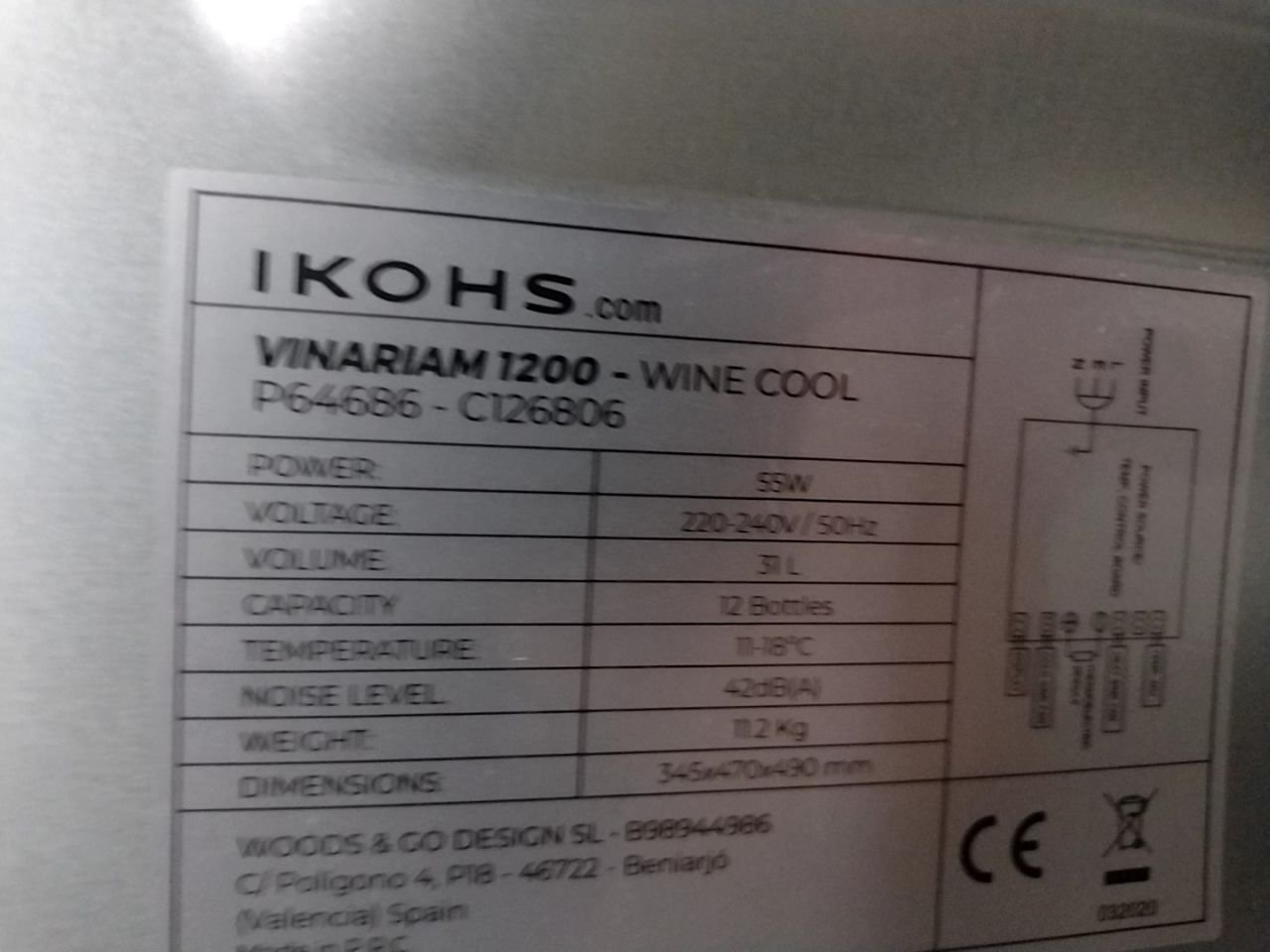 Vinotéka IKOHS Vinariam 1200