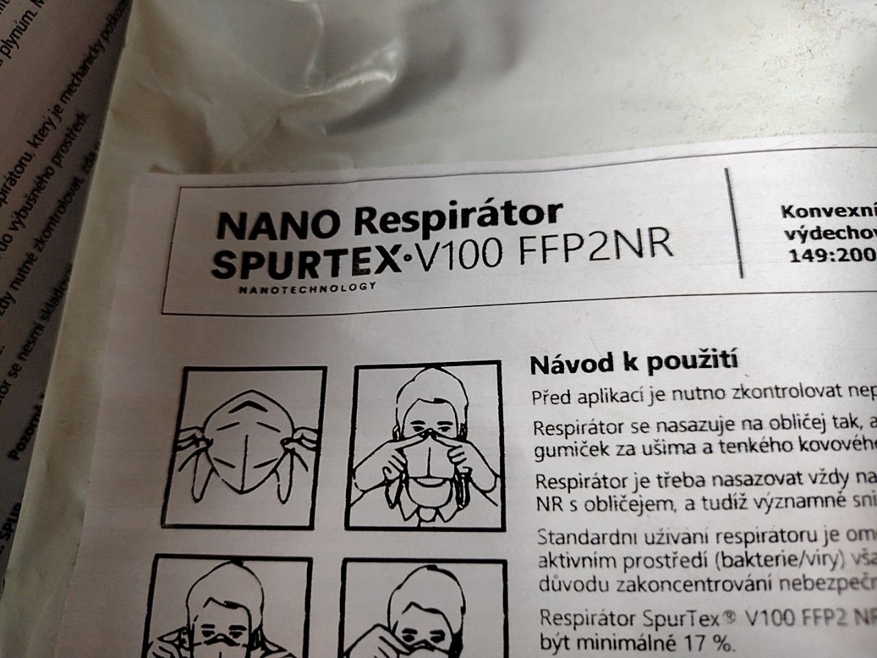Nano respirátory Spurtex