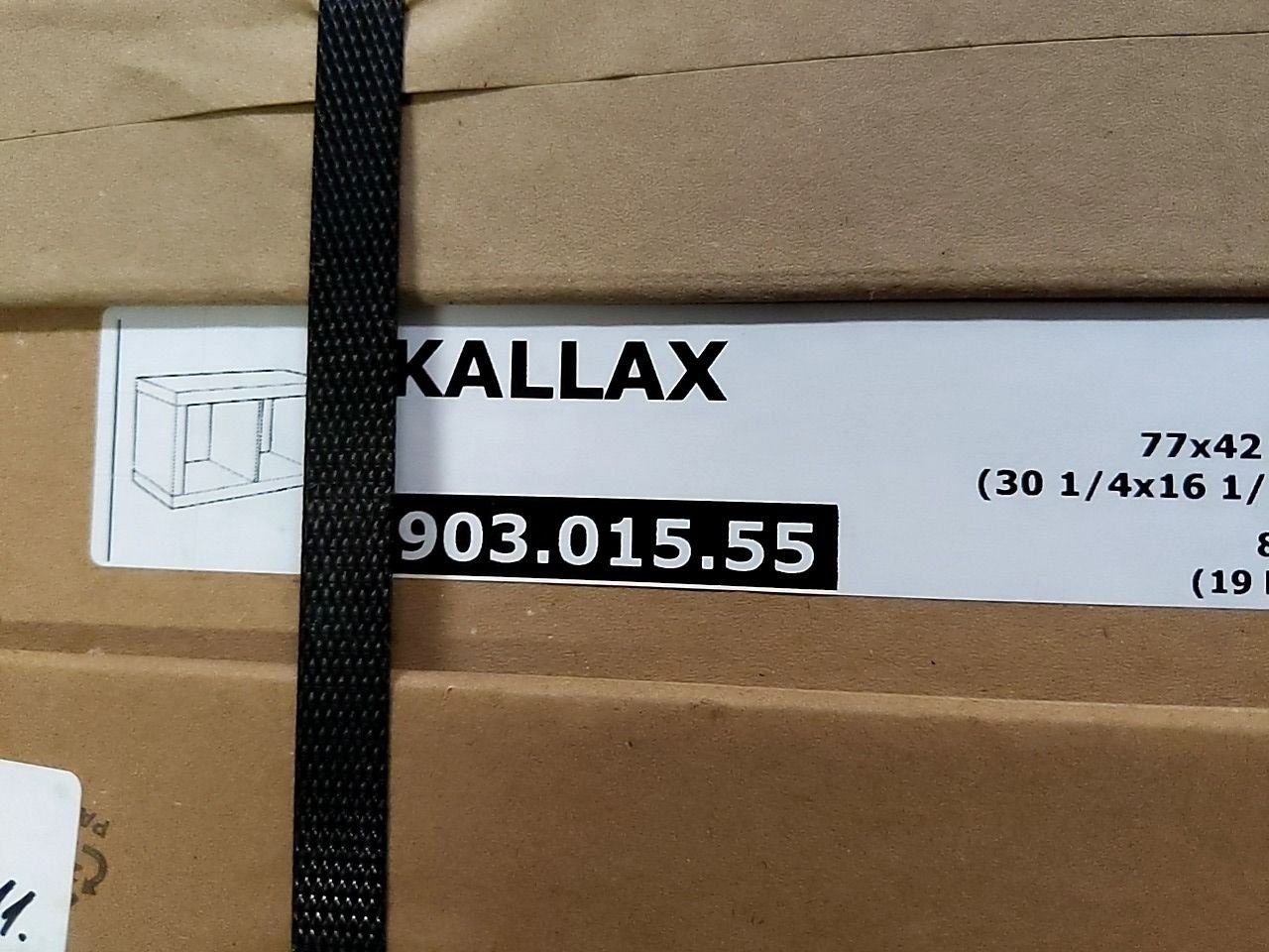 Policový díl bílé barvy Ikea KALLAX, 7x42 cm