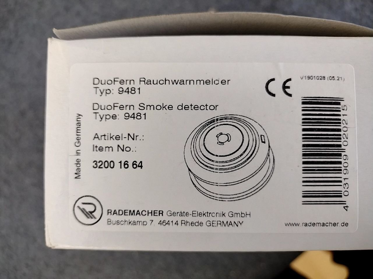 Detektor kouře Rademacher DuoFern 9481