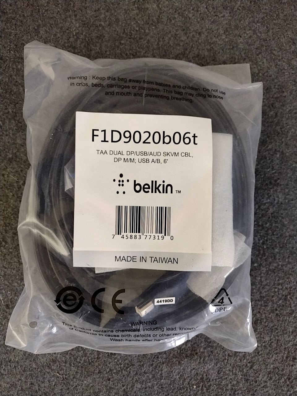 KVM kabel Belkin F1D9020B06T