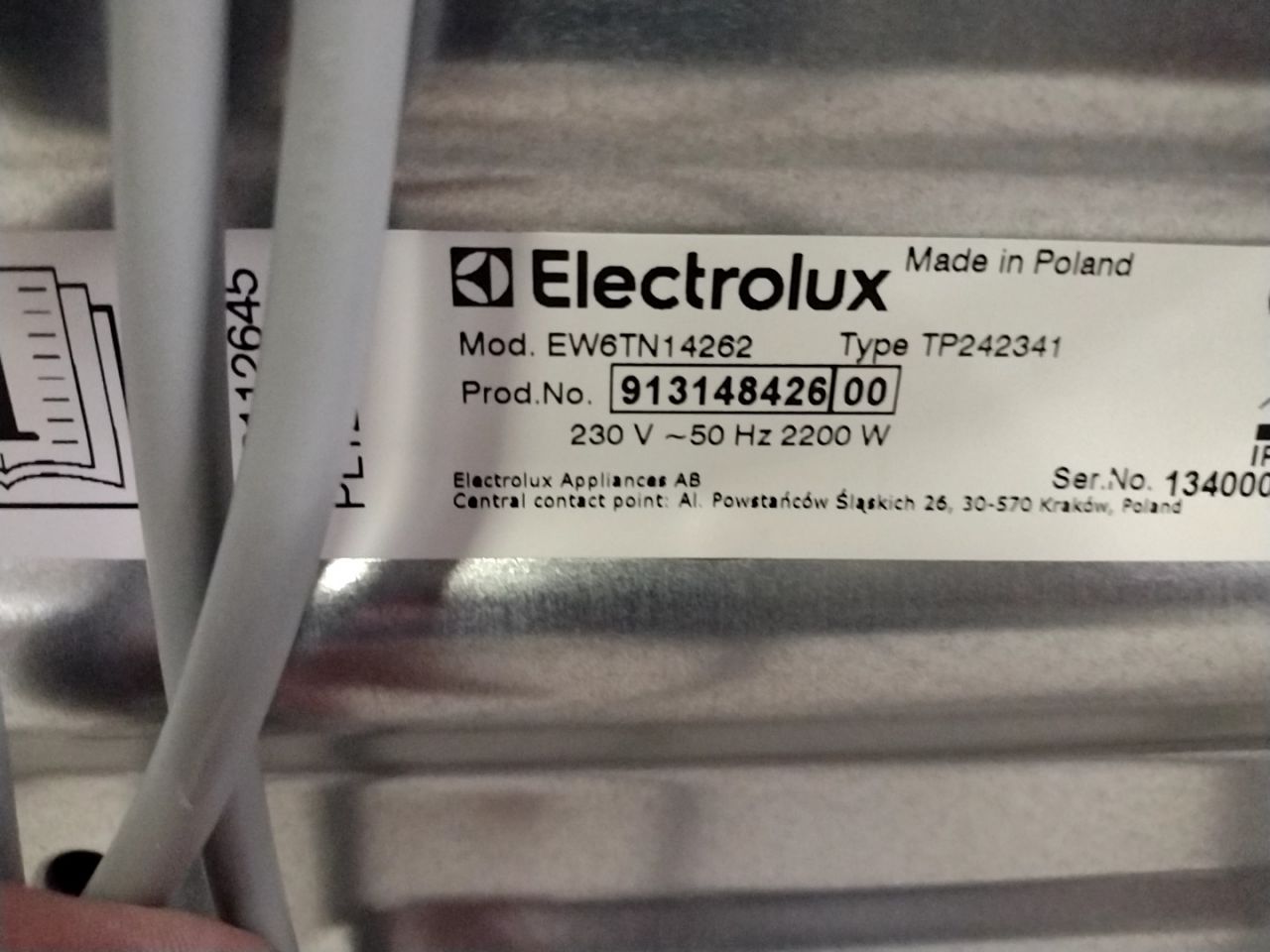 Pračka vrchem plněná Electrolux EW6TN14262