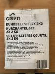 Posilovací činky Crivit Dumbbell set 2x2Kg