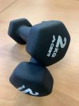 Posilovací činky Crivit Dumbbell set 2x2Kg