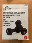 Posilovací činky Crivit Dumbbell set 2x2Kg