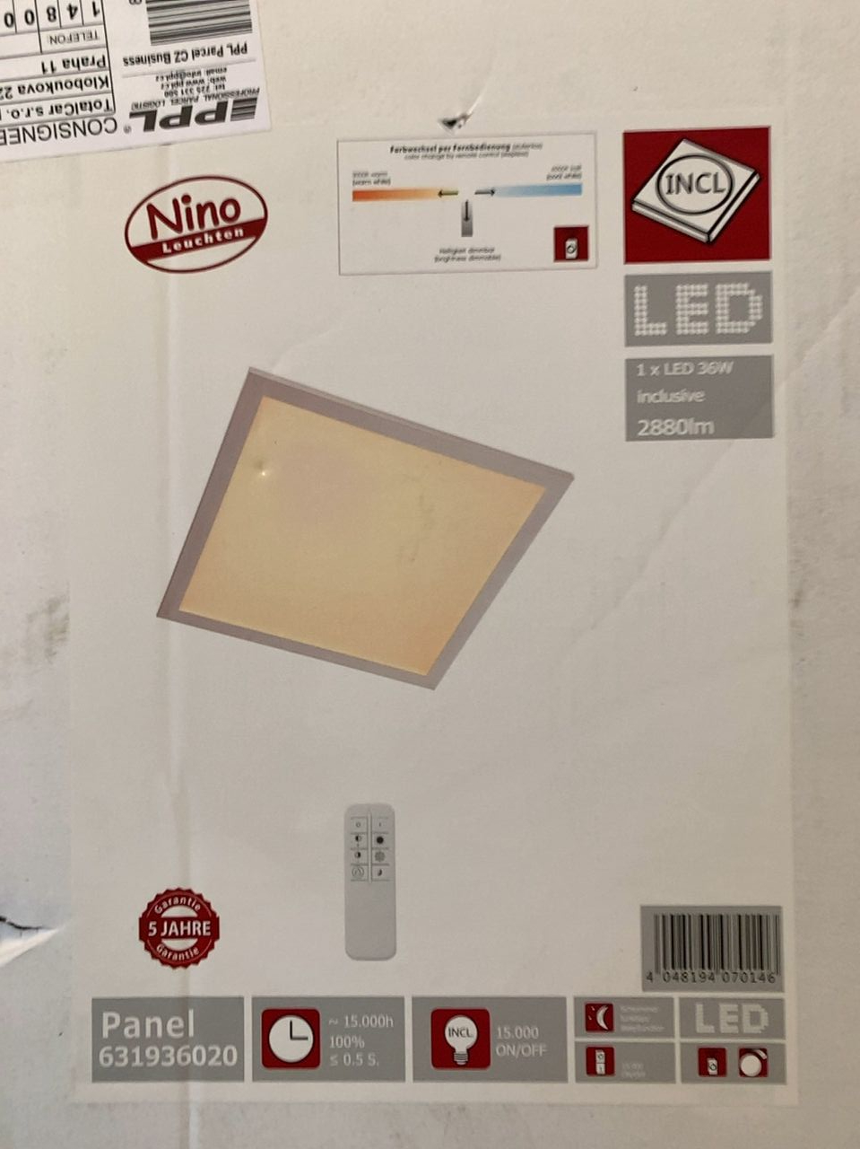 LED stropní svítidlo NINO Panel 631936020