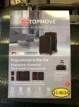 Sada skořepinových kufrů, antracitová, 2dílná Topmove Polycarbonat-Koffer-Set