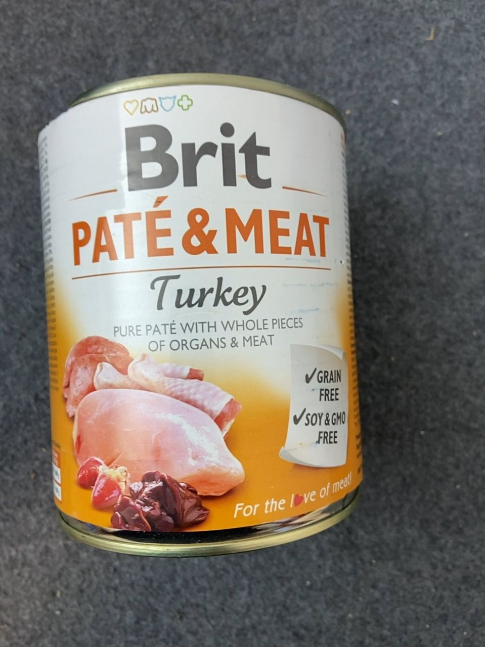 Konzerva pro psy Brit krůtí maso