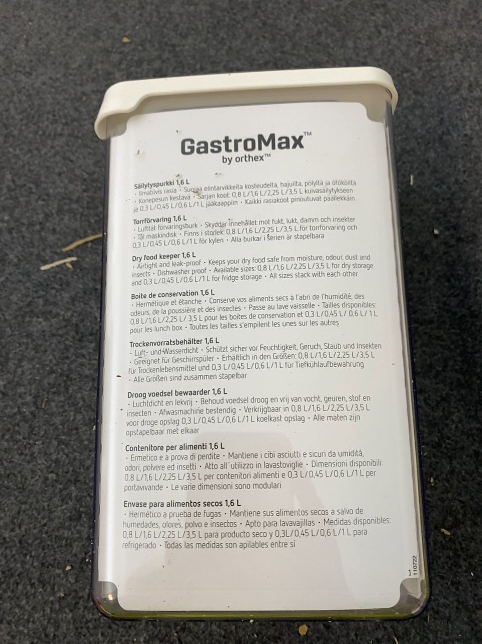 Dóza na potraviny GastroMax 1,6l