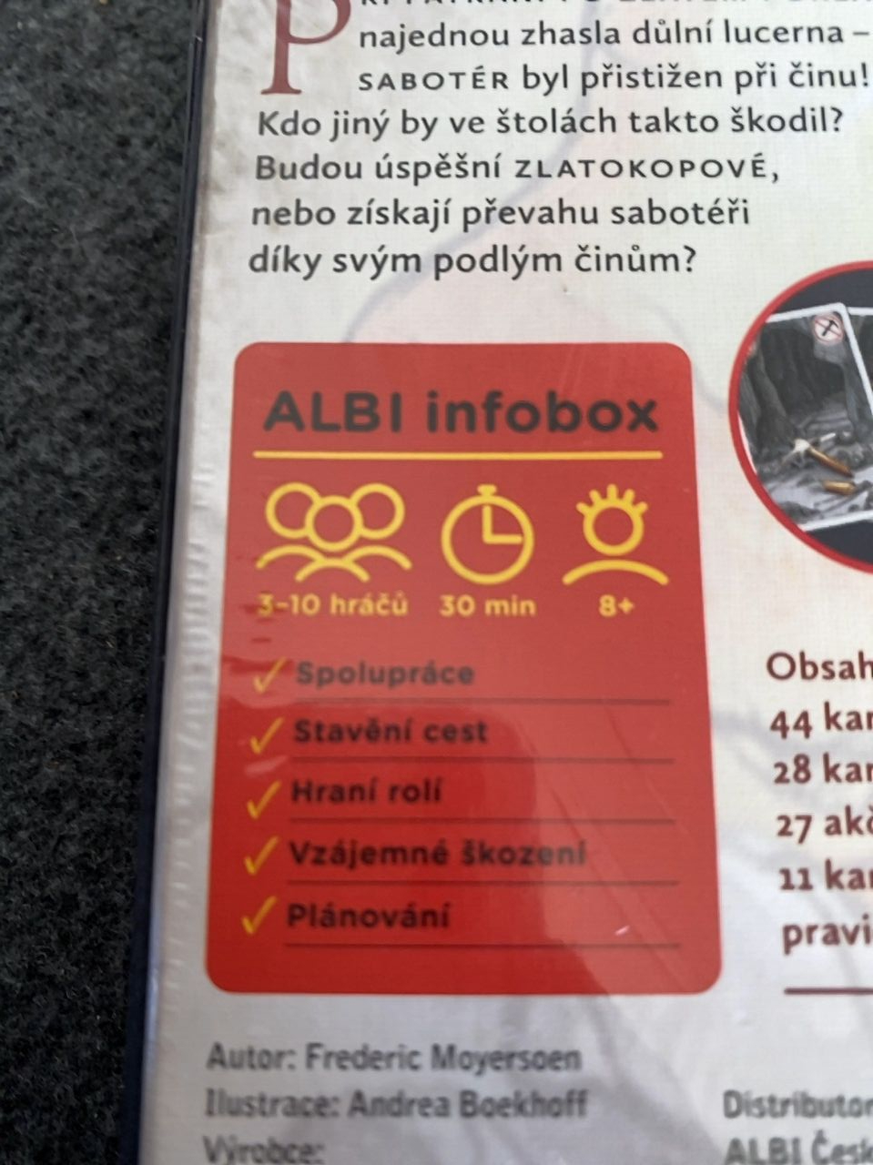 Stolní hra Sabotér Albi 