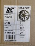 ALU disk -  7,5x18, 5/112/51/57,1 RC-DESIGN 