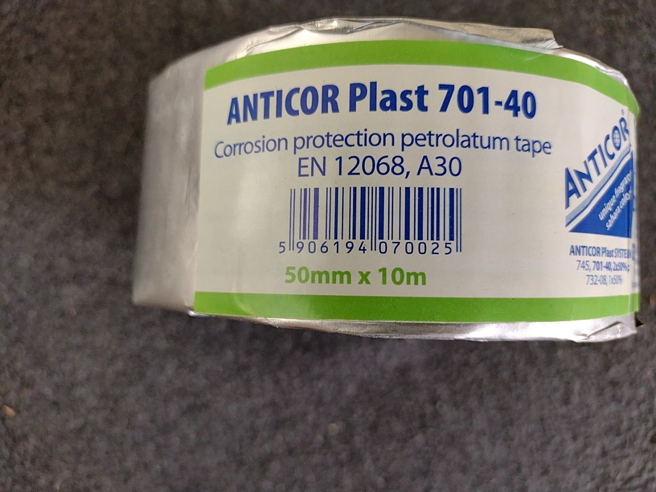 Plastická páska 50 mm x 10 m Anticor Plast 701-40
