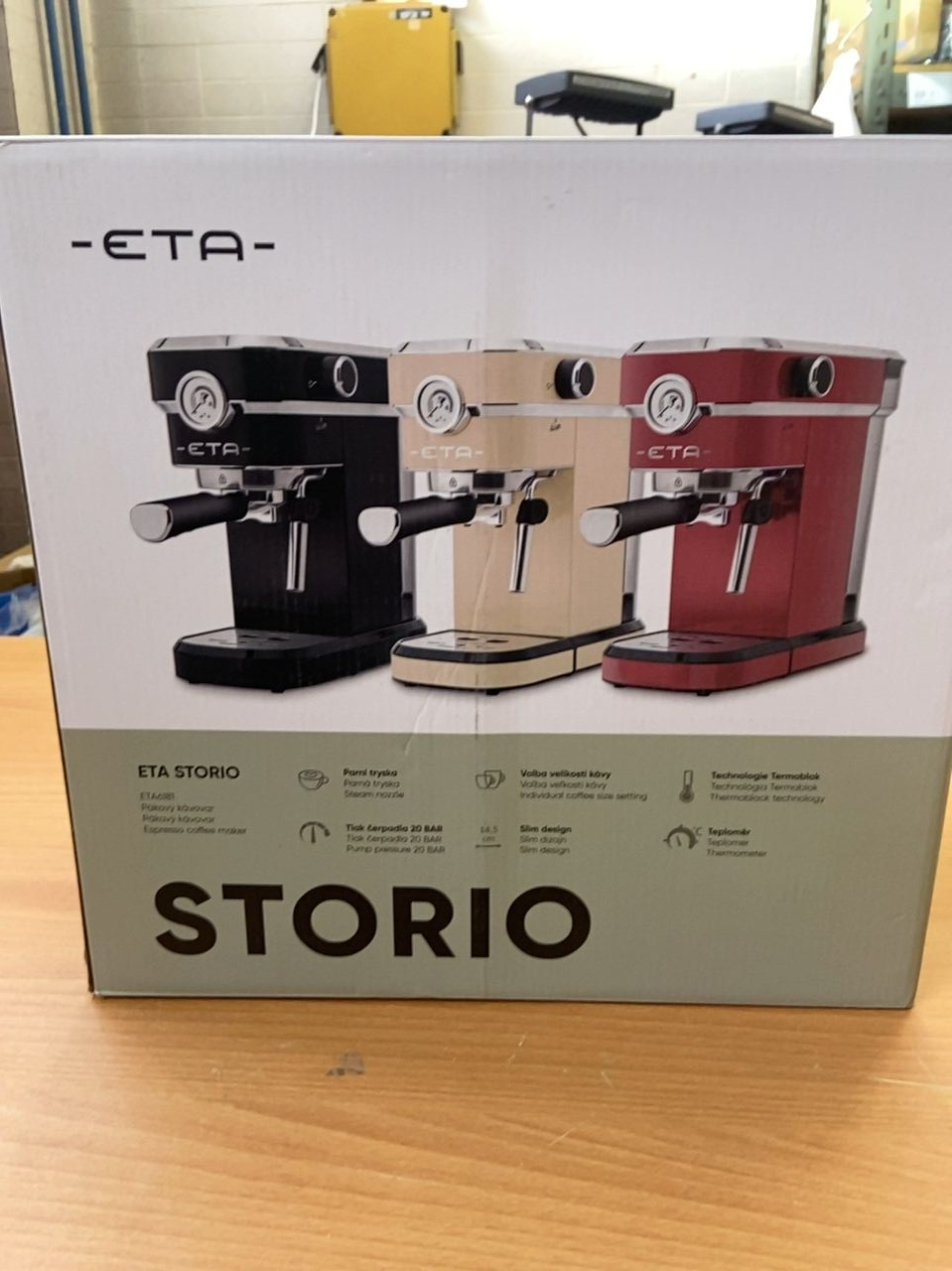 Pákové espresso ETA Storio