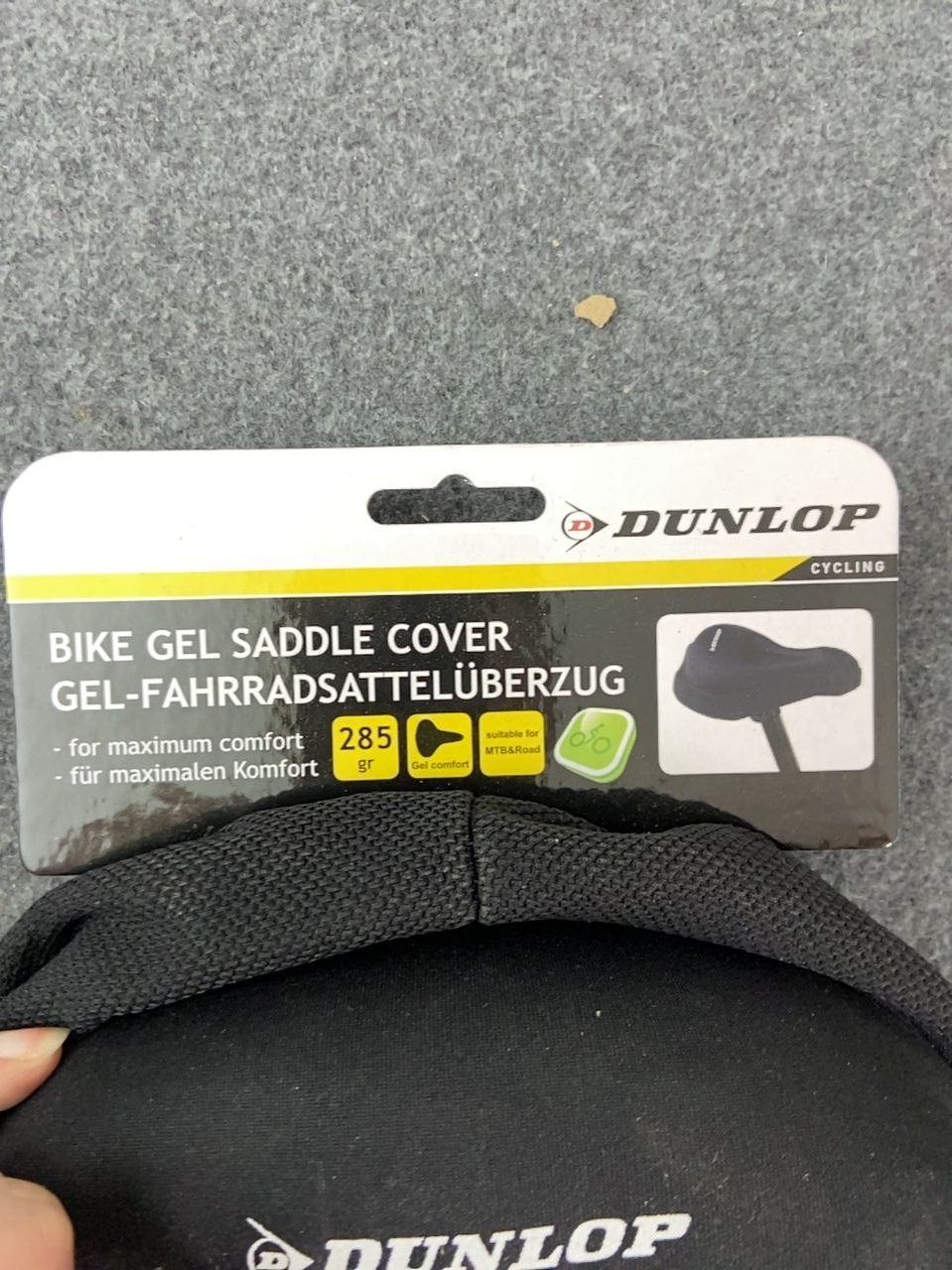 Gelový potah na cyklistické sedlo Dunlop 