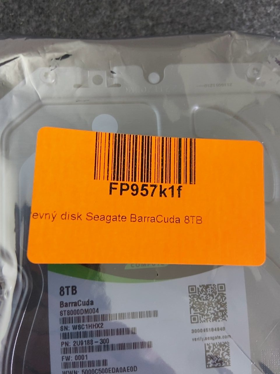 Pevný disk 8 TB Seagate BarraCuda FP957k1f