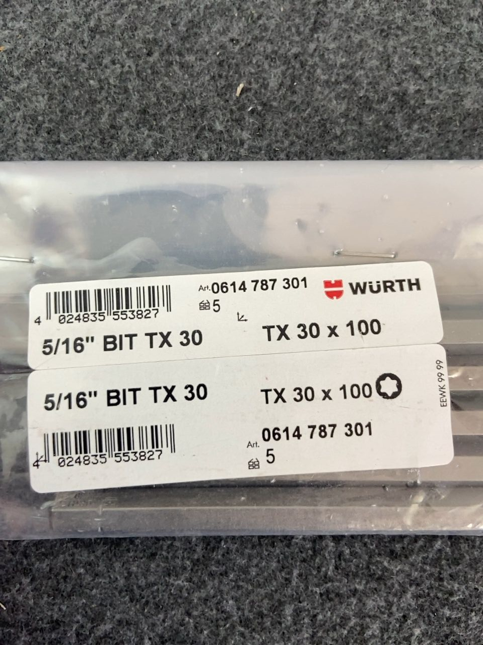 BIT TX30 x 100 - 5 ks Würth 